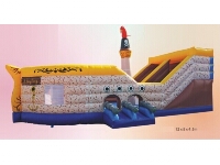Pirate Ship Inflatable Bouncy Castle 